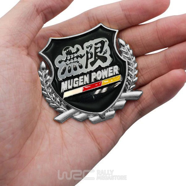 EMBLEME BOUCLIER LOGO MUGEN POWER SILVER